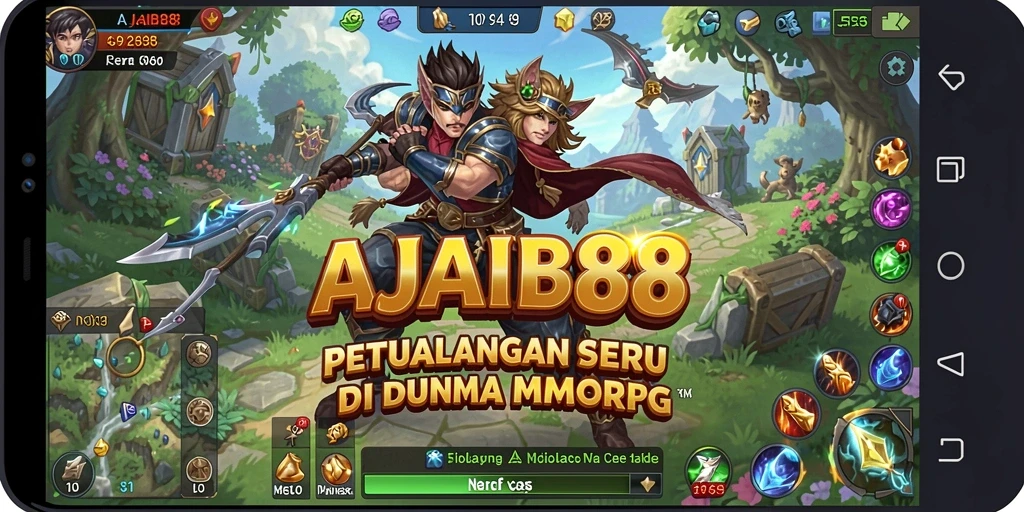Tampilan epic dari gameplay AJAIB88 dalam dunia MMORPG.