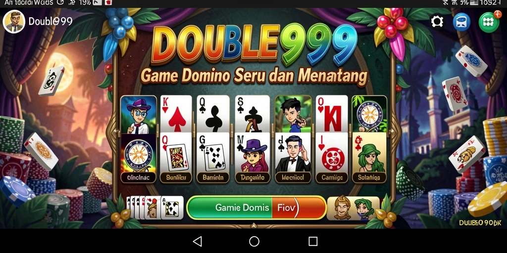 Tangkapan layar gameplay Domino yang seru dan interaktif.