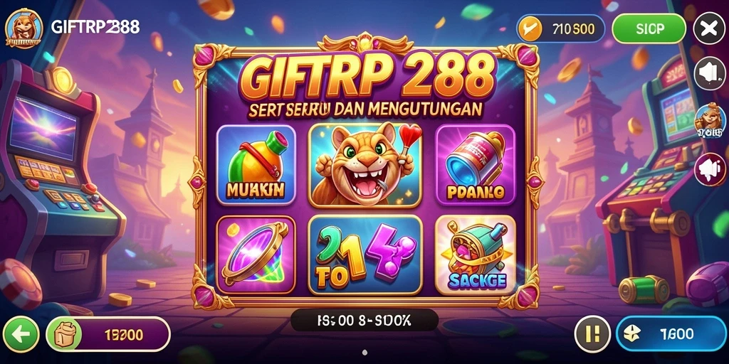 Tampilan gameplay menegangkan dan penuh warna dari GIFTRP288.