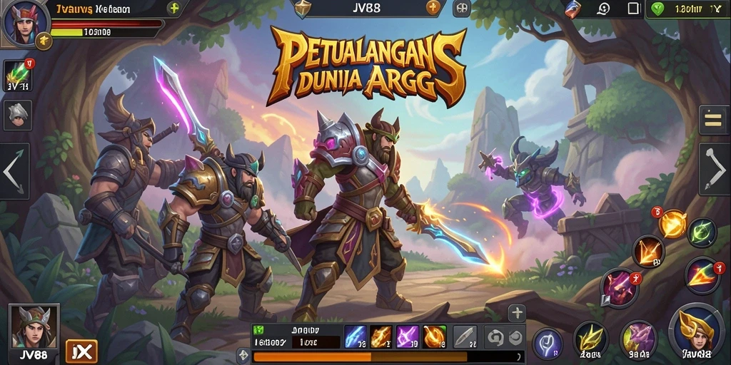 Tampilan menarik dari gameplay ARPG JV88 yang seru dan penuh tantangan.