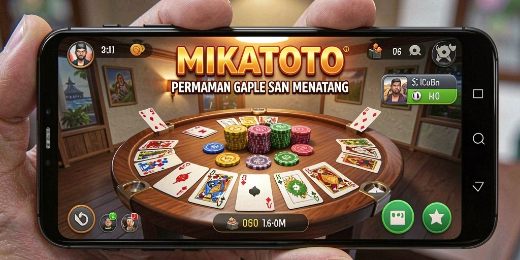Tampilan gameplay seru saat bermain Gaple di MIKATOTO.