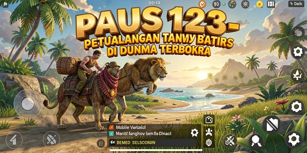 Gameplay PAUS123 yang menampilkan dunia terbuka yang luas dan interaktif.