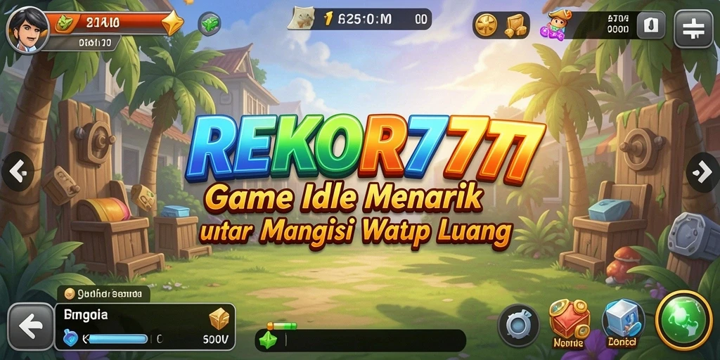 Screenshot utama yang menunjukkan gameplay santai dan seru REKOR777.