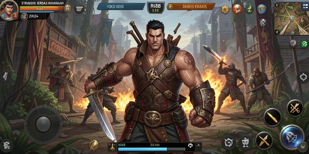 Tampilan gameplay menegangkan di RK88 dengan taktik mendalam.