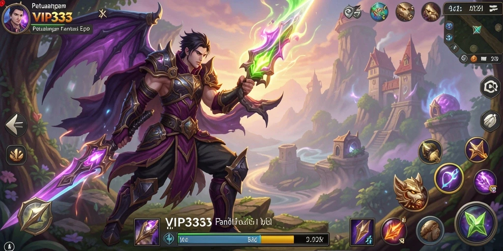 Tangkapan layar gameplay dari VIP333 yang menunjukkan pertarungan epik.