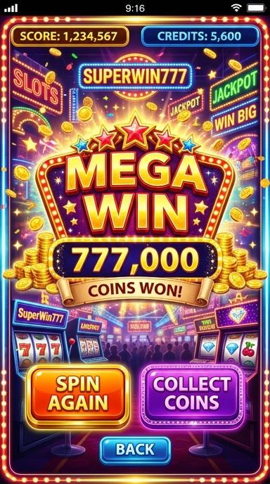Tampilan aplikasi superwin777 yang menunjukkan berbagai kategori aplikasi.